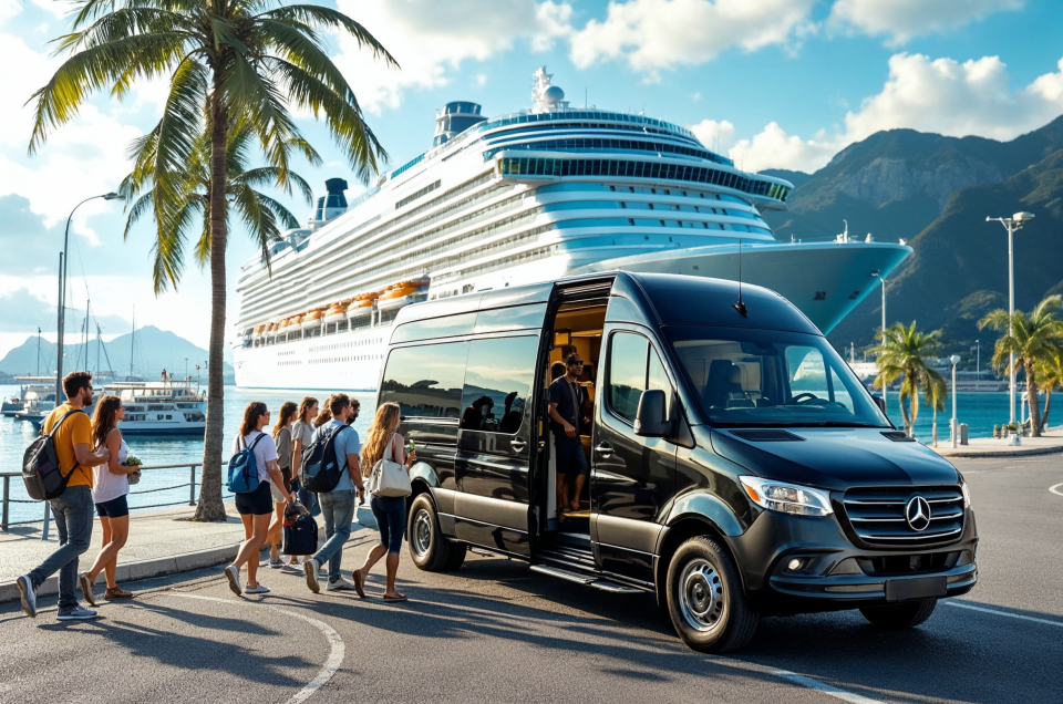 5A – Sprinter near cruise terminal-Private Cruise Port Day Trips: How to Use a Luxury Sprinter Van for Shore Adventures
